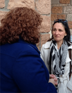 Esther traveled to Salt Lake City from Quebec to attend the priesthood session.