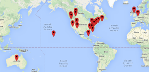 YMF 2015 survey locations